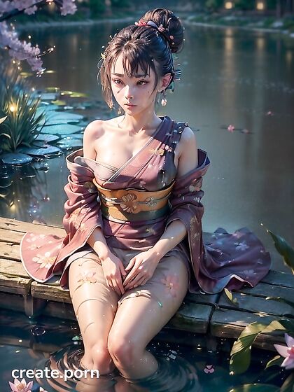 Cherry Blossom Aroma Enhances Her Detailed Facial Features in Realistic Hentai Images