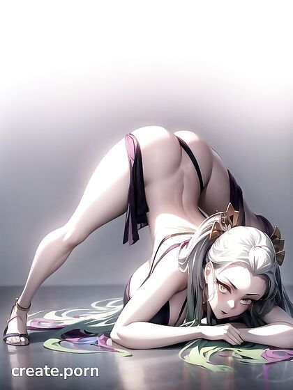 Nezuko’s Daki Demon Form in Sultry Jack O’Lantern Pose Hentai Fun