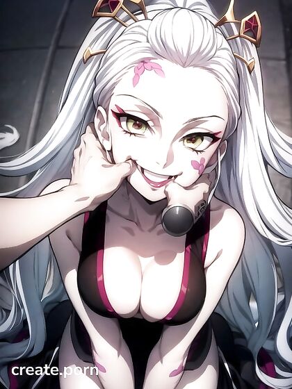 Nezuko's Daki Demon Transformation with SeductiveThumb Sucking in Hentai Picture