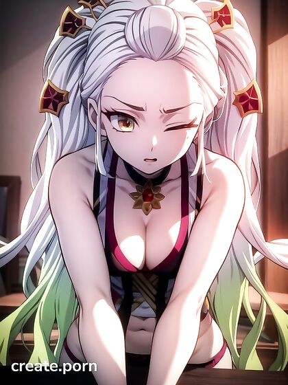 Daki's Demon Form Pinches Cheeks in  hentai Pleasure Ai Hentai Image