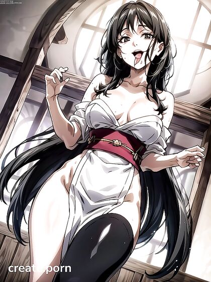 Detailed Kimono Clad Girl 18+ in Tight Clothes for Sensual Hentai Images