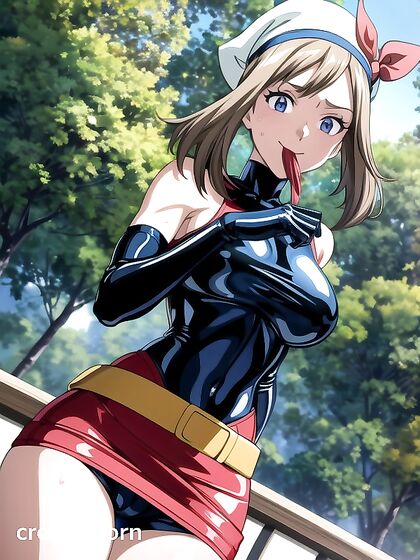 Sweaty Hentai Sensation – Mouth-Agape Ecstasy in Form-Fitting Outfits