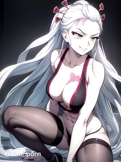 Fit Daki in Demon Form Shows Off Her Tight Small Ass in Hentai Picture