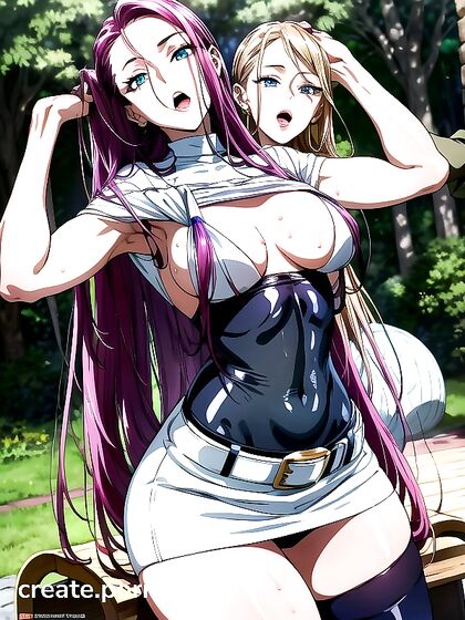 Glowing-Eyed Beauty Stares ly at You in This Seductive Hentai Image
