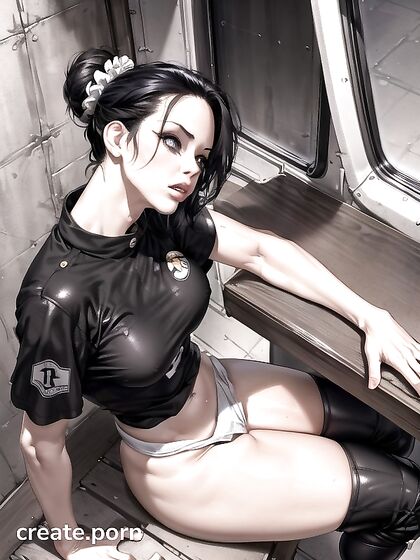 Fearful Submission – Nape Revealed in  Blowjob Hentai Image