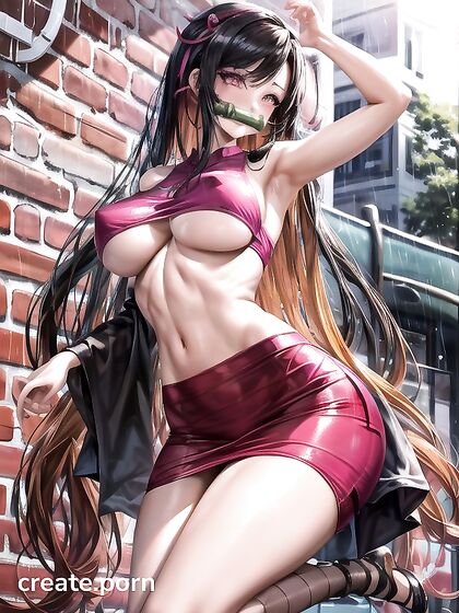 Blushing in Mini Skirt Gets Caught in the Rain for Steamy Hentai Fun