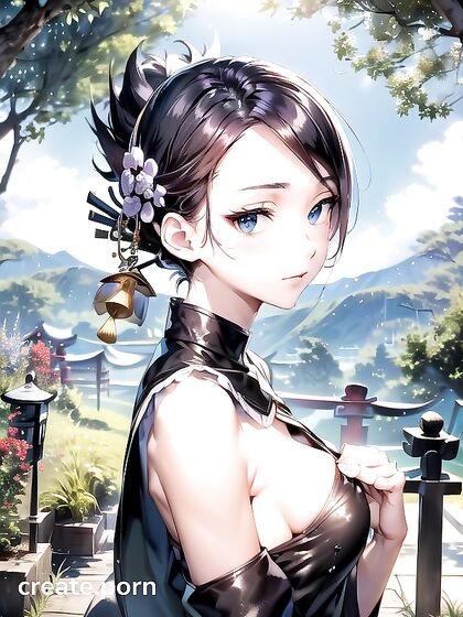 Hands-On Picture with Medium Ass in Short-Length Hentai Adventures