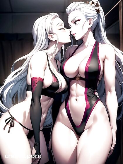 Boy 18+ Kisses Girl 18+ with Tiny 18+ Ass in Steamy Standing Hentai Image