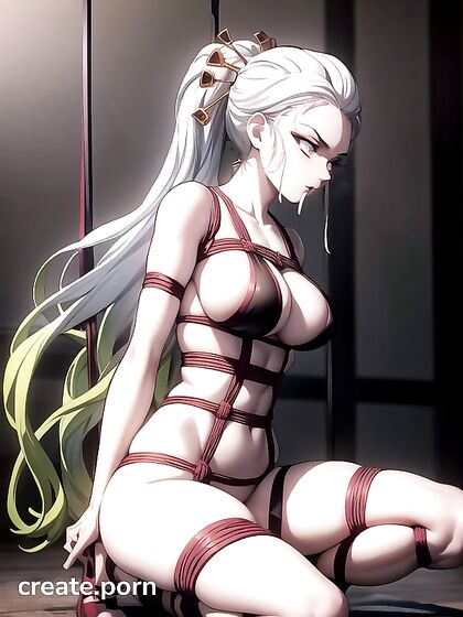 Daki from Demon Slayer Opens Wide for  Hentai Pleasure