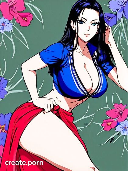 Hands on Hips, Leaning Forward for Sizzling Side-On Hentai Pleasure