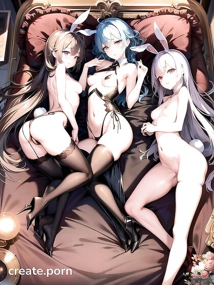 Lustful Eyes Meet Yours in This Steamy Bed Image Hentai AIPorn