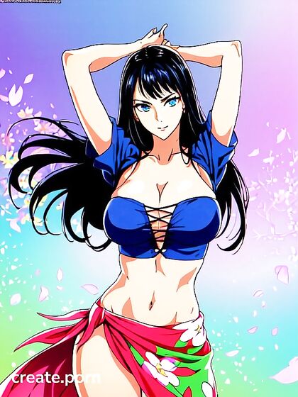 Nico Robin from One Piece Dances Seductively in Detailed Hentai Images