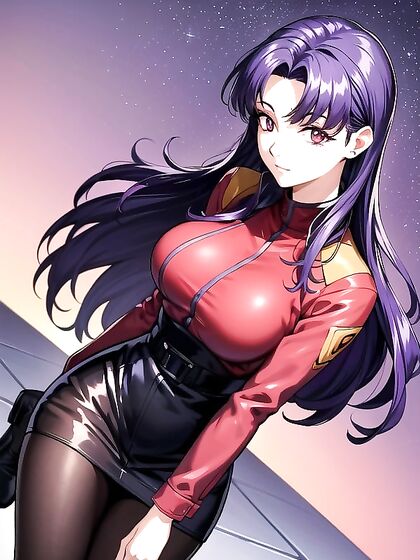 Misato from Evangelion Takes Center Stage in Seductive Front View Hentai Picture