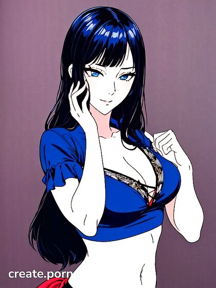 Nico Robin from One Piece Teased with Detailed Face-Touching Hentai Images