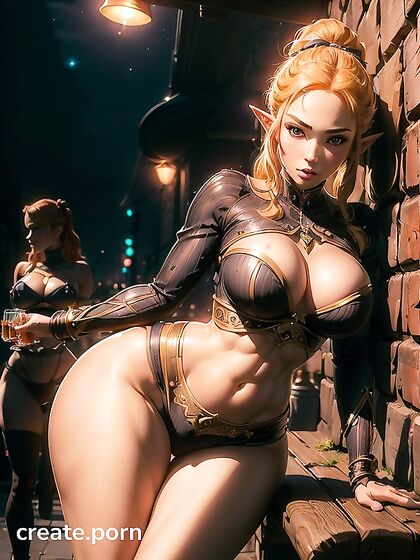 Horny Zelda Model Seduces in steamy Hentai AI Picture