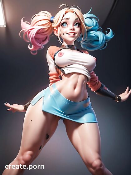 Harley Quinn Gets Sweaty and Naughty in Hospital Hentai Picture