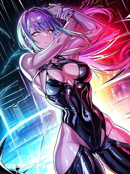 Lucy's Glowing Eyes Stare ly at You in Cyberpunk Hentai Pleasure