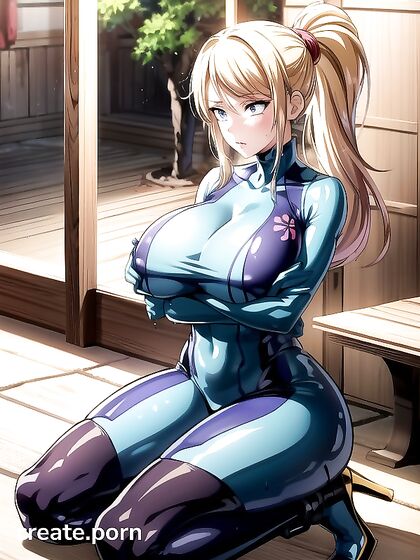Fit Submissive Girl 18+ Gives a Sensual Blowjob in Erotic Hentai Image
