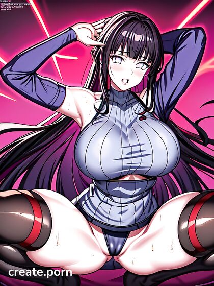 Model with Medium Breasts Stares Seductively at You in hentai Picture