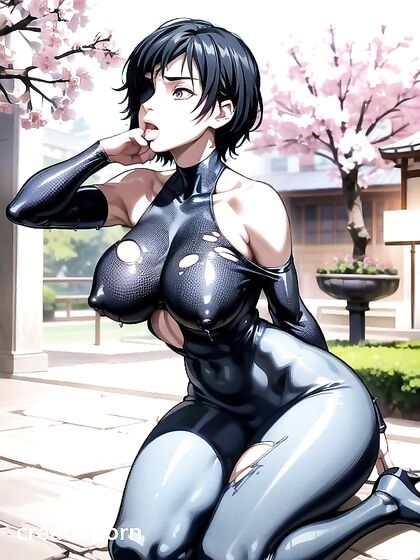 Fit Girl 18+ in Tight Clothes Shows Off Her Curves in Sensual Hentai Images