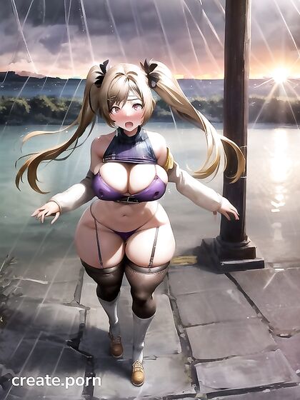 Lifting Her Skirt and Unclasping Her Bra in Seductive Hentai Picture