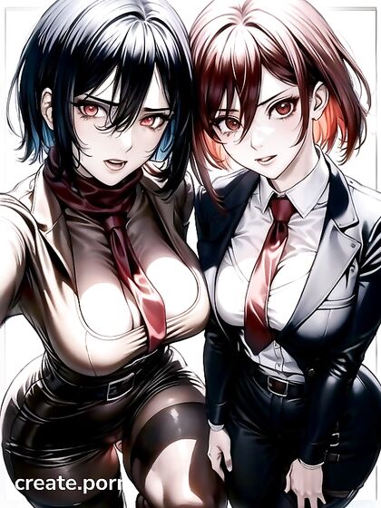 Business Woman in Suit Cries Happily During Glowing-Eyed Hentai Pleasure