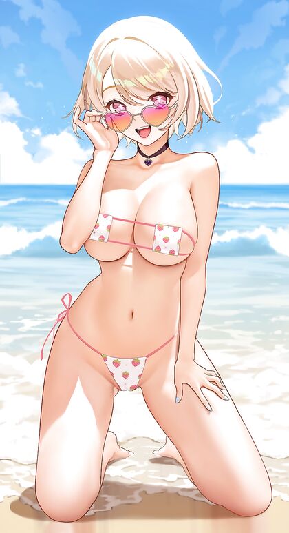 Horny as Fuck Eating Strokes on Juicy Red Berry Pop