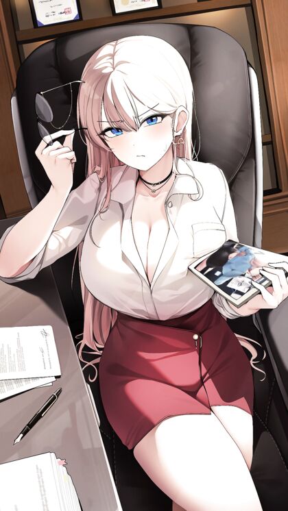 Horny Blond Babe Gets Fucked at Work - HENTAI XXX PIC!