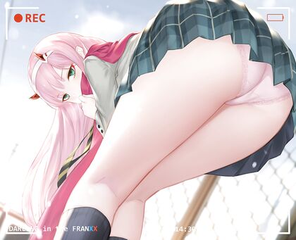 Holy Fap! Zero-Two Gives Us Hentaided Peep Show [NSFW]