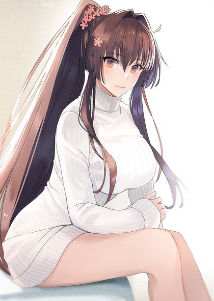 Holy shit!, Yamatohas gotta perky rack under datribby-ass knit! (NSFW KanCollegasm)
