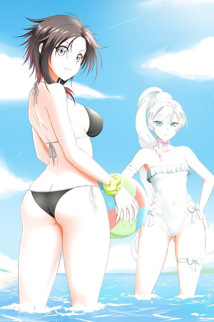 Horny AF Ruby & Sultry Slutty Wet-Weisse Beach Fuck Fest