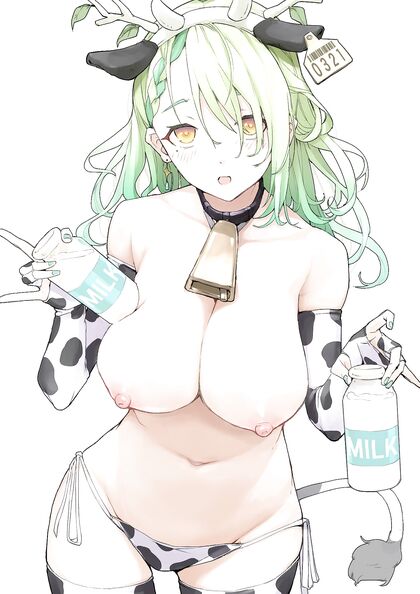 Horny Cow Gets Milked for Her Cream – XXX HENTAI PIC!