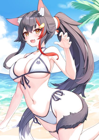 Hentaified Ookamiiiii! XXX Pics of Wolf Girl in Heat!
