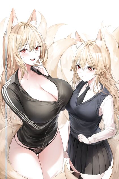 Horny as Fuck Two Furry Pussies Get Tight in One Hot Hole
