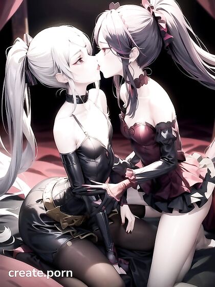 Skinny Night Fun with Two Lovers in Erotic Hentai Picture