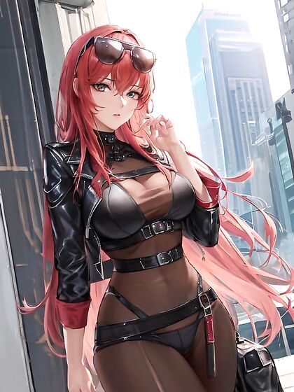 Modern City Waist Shots –  Hentai Picture with One Lucky Guy