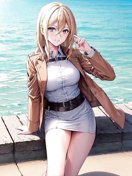 Historia from Attack on Titan in Sharp-Focus Hentai Pleasure