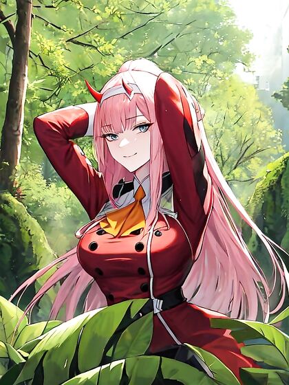 Zero Two from Darling in the FranXX Stretched Wide with Sharp Focus Hentai Pleasure
