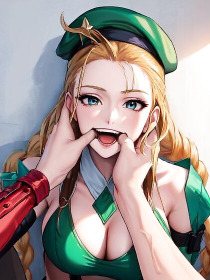 Cute Sunny Sucks Her Thumb in Steamy Hentai Images