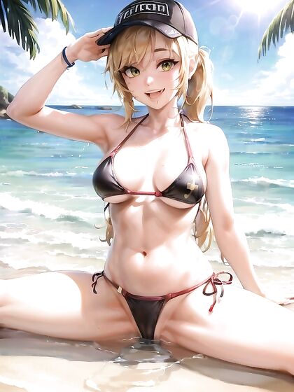 Seductive Bikini Split Moves While Eyeing You ly in hentai AI Porn