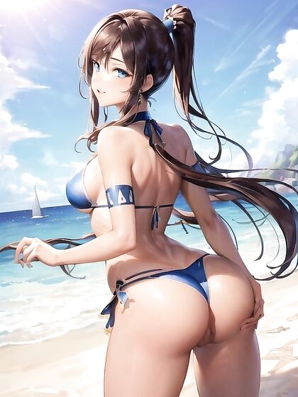 Clear Beach Images with Sharp Focus in Sensual Hentai Picture