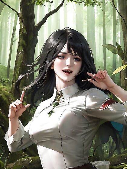 Pieck from Attack on Titan Gets Wild in the Forest for  Hentai Solo Picture