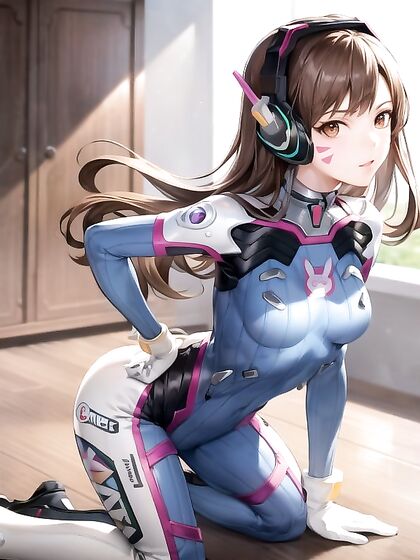 D.va from Overwatch Gets Wild in Doggystyle Hentai Picture