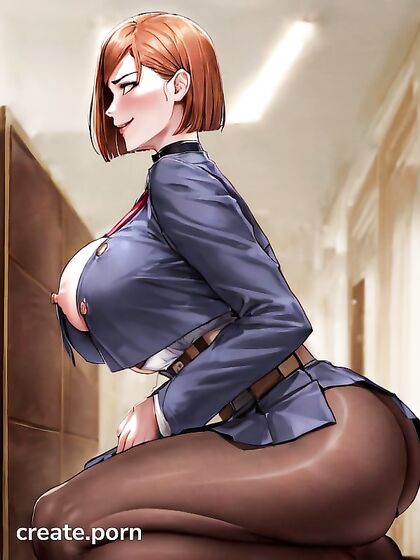 Ultra-Detailed Hentai AI Porn – Showing Off Her Ass in a Seductive Choker