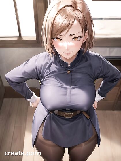 Bedroom hentai fantasy with wind-blown hair and  gaze at viewer