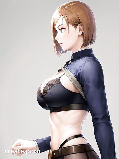 Large-Assed Muscle Girl 18+ Shows Off Her Perfect Side in Steamy Hentai Picture