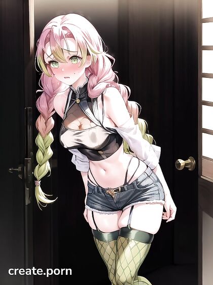 Thick Lines and Navel Exposure with Mascara-Wielding Hentai Seduction
