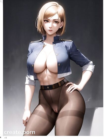 Muscular Guy Stands Unbuttoned for Steamy Hentai Picture