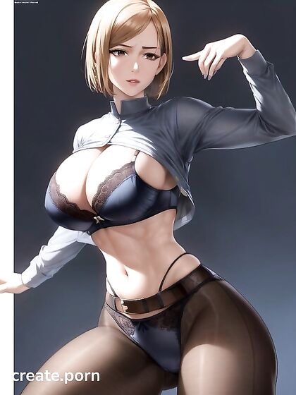 Nobara Kugisaki from Jujutsu Kaisen in Muscular Fantasy Hentai Images