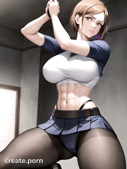 Large-Assed Yoga Goddess with Huge Breasts in Steamy Hentai Picture